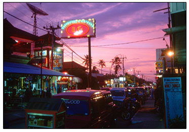 Legian by night